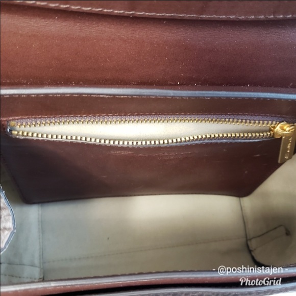 ❌ NWT Santoni Two-tone Brown Leather Handbag - Picture 12 of 15